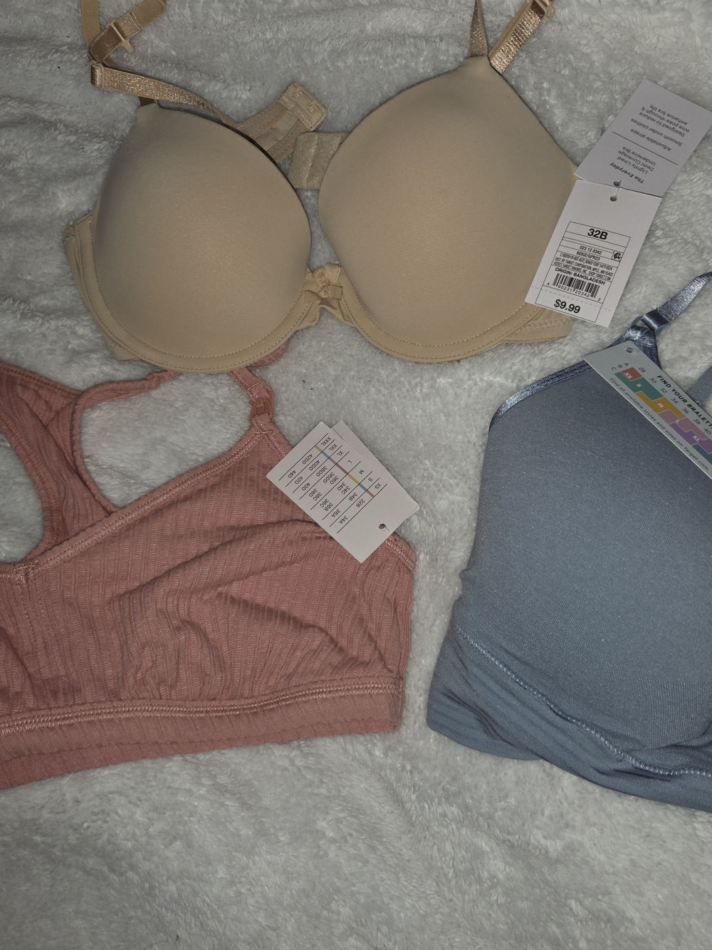 Set Of 3 Bras- Size 32B- NWT